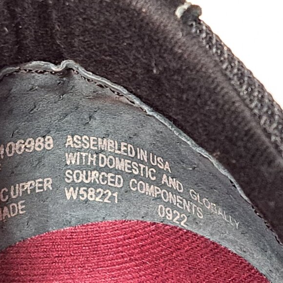 MUNRO Womens 8.5W Wide Joliet Black Comfort Shoes Sneaker Suede Arch Support USA - Picture 5 of 14